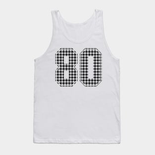 Plaid Number - 80 - Dark Tank Top